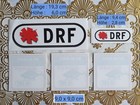 1x gr. / kl. DRF Luftrettung + 3x DRF Innenaufkleber für die Scheibe NEU