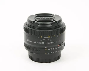 Nikon AF NIKKOR 50mm f/1.8D Compact Normal-Length Prime Lens (Black) - Picture 1 of 6