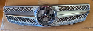 Silver W209 Grille 03-09 CLK Class, GRA-W209-0308W-SLN-SL, (Fits: Mercedes) - Picture 1 of 2