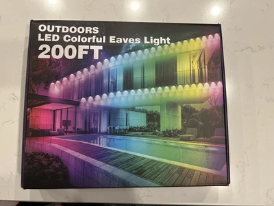 200Ft Permanent Outdoor Lights for House, App & Remote Control, RGB Smart Eaves - Image 1 of 3
