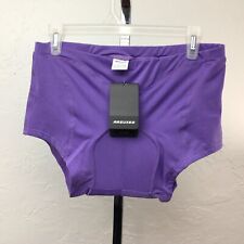 Arsuxeo Womens XL Purple Mesh Padded Cycle Bicycle Underwear Shorts