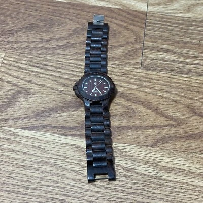 WeWood Date Unisex Brown Strap Analog Dial Quartz Genuine Wrist Watch - image 1 of 4