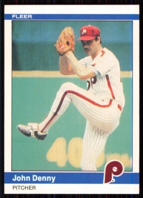 1984 Fleer John Denny Philadelphia Phillies #27 - Image 1 of 2