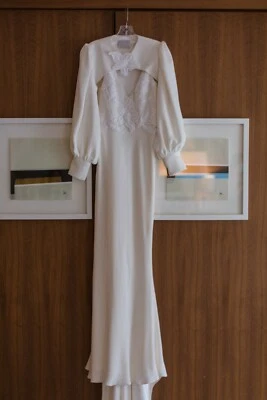 Elizabeth Fillmore Iris wedding dress and Edwardian Shrug - Image 1 of 4