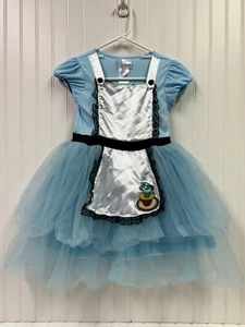 Alice in Wonderland Girl’s Costume Sz M 8-10 Blue Halloween Matching Baby Dress - Picture 1 of 7