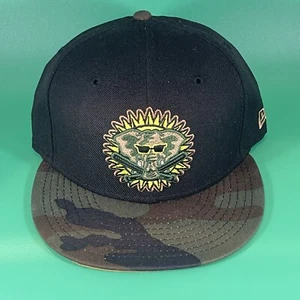 New Era Fitted Cap 7 1/4 Oakland Athletics Alt. Logo Match Army Camo Foamposite - Picture 1 of 4