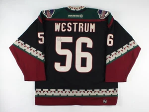 Erik Westrum Signed Arizona Coyotes Custom Jersey (JSA COA) NHL Career 2001–2012 - Picture 1 of 5
