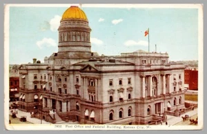 Post Office Federal Building Kansas City MO c. 1907-1915 DB Fred Harvey Postcard - Bild 1 von 2