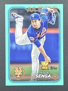 Kodai Senga 2024 Topps Serie 1 #292 Aqua Parallel New York Mets - Bild 1 von 2