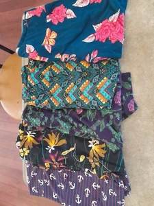 5 Pair LulaRoe Leggings Preowned But Barely If Ever Worn OS Very Nice - Picture 1 of 6