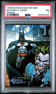 1996 Master Series Batman & Joker Premiere PROMO Museum Art Card Low Pop PSA 7 - Bild 1 von 2