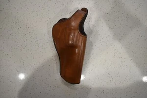 Bianchi 111 Cyclone Leather RH Holster, Smith and Wesson N Frame 4 inch Revolver - Picture 1 of 5