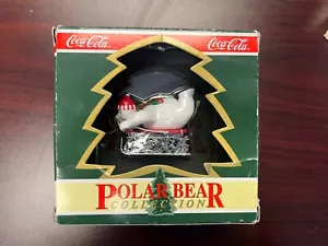 Slitta collezione orso polare ornamento natalizio Coca Cola 1994 spedizione gratuita! - Foto 1 di 2