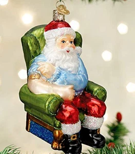 NAVIDAD DEL VIEJO MUNDO | ADORNO SANTO VACUNADO ✪ NUEVO✪ 40323 VIDRIO RARO VAX JAB - Imagen 1 de 10