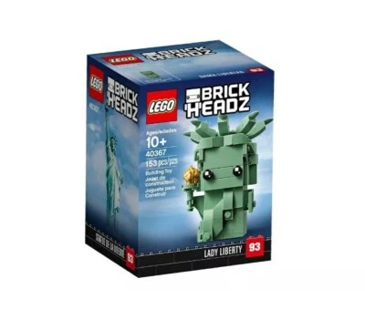 Lego 40367 BrickHeadz New York Lady Liberty 153 Pieces New with Box - Image 1 of 3