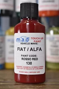 ALFA ROMEO VERNICE KIT RITOCCO 30ML ROSSO ROSSO 130 RIPARAZIONE GRAFFI MITO GIULIA - Foto 1 di 2