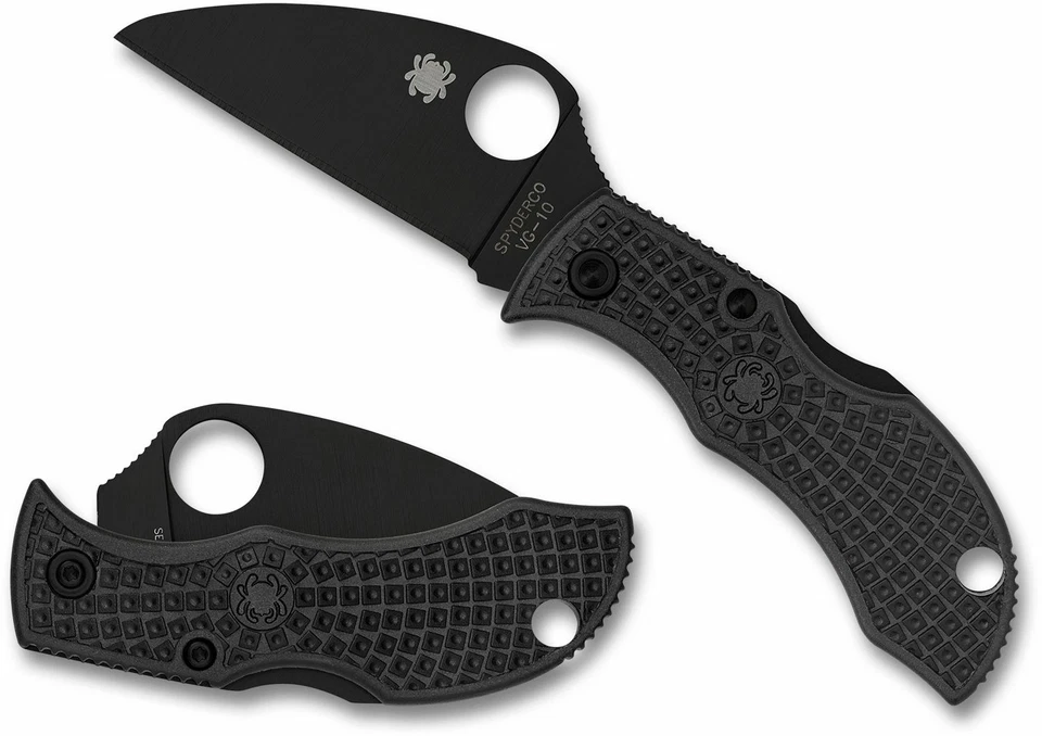 Spyderco Knife ManBug Wharncliffe Black FRN Black VG-10 Plain Edge MBKWPBK - Image 1 of 1