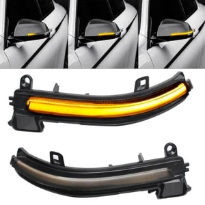 2x Espejo de señal de giro dinámico luz secuencial negro para BMW F20 F30 F33 F34 F32 - Imagen 1 de 13