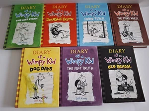 Diary of a Wimpy Kid - Large Lot of 7 Books  (6 Hardcover & 1 Softcover) - Picture 1 of 17