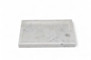 Bathroom Tray, Resin Dressing Table, Marble Colour,Jewellery Plate, Serving Tray - Picture 1 of 10