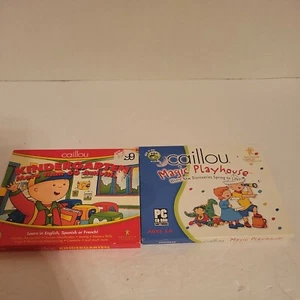 2 PC Games Caillou Kindergarten & Caillou Magic Playhouse Kids Ages 2 to 6 - Picture 1 of 7