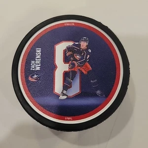 Zach Werenski NHL Columbus Blue Jackets Official Puck Number 8 - Bild 1 von 1