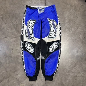 Vintage Answer Motorcross Pants Mens Size 32 Blue Edge Motorcycle Dirt Bike BMX - Picture 1 of 11