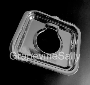 Vintage Stove Parts Vintage Tappan Stove Top NEW CHROMED Drip Tray Insets - Picture 1 of 7
