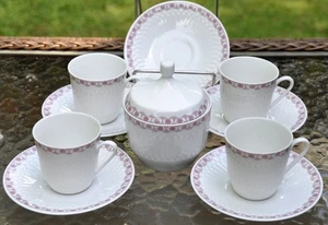 Hutschenreuther Arzberg Bavaria Porcelain Luxor Espresso Demitasse Cups Saucers - Picture 1 of 13