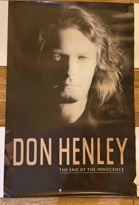Póster de rock promocional vintage 1989 Don Henley End of Innocence 23"x34 1/2" Eagles - Imagen 1 de 9