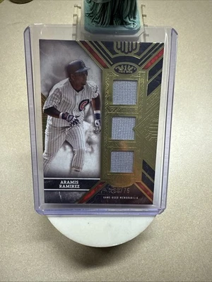 Memorabilia de triple reliquias Topps Tier One 2025 Aramis Ramírez 60/75 Chicago Cubs Foto 1 de 2
