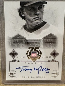 2014 Panini Hall of Fame Signatures Tony LaRussa Tony La Russa #93 Auto HOF - Picture 1 of 2