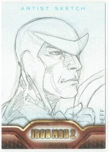 Iron Man 2 2010 Upper Deck Marvel Artist Sketch 1/1 Bill Neff - Picture 1 of 4