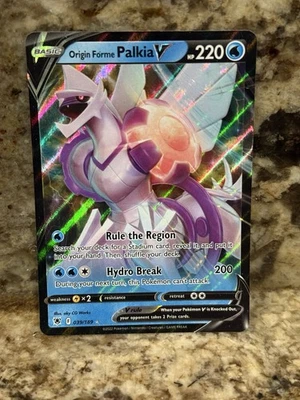 Origin Forme Palkia V 039/189 Pokemon Ultra Rare SWSH10: Astral Radiance Card NM - Image 1 of 2