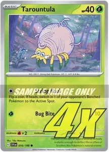 017/198 - 4x Tarountula - 017/198 - Scarlet Violet Base - Common - Pokemon - Picture 1 of 1