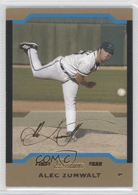 2004 Bowman First Year Gold Alec Zumwalt #330 Rookie RC - Image 1 of 2