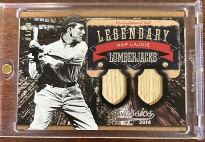 2014 Panini Classics - Legendary Lumberjacks Nap Lajoie #20 Bats Combo /10 - Image 1 of 3
