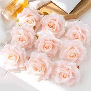 100PC 10CM Wholesale Artificial Flowers for Scrapbook Christmas Home Decor new - Picture 1 of 22