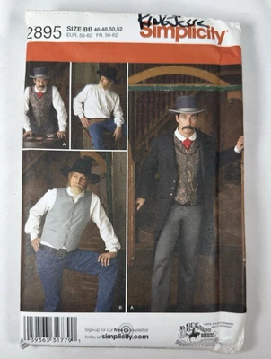 Simplicity Buckroo Bobbins Costume Pattern 2895 Size BB 46-48-50-52 Uncut Cowboy - Image 1 of 3