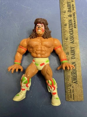 Figura de Lucha Libre de Colección WWF Ultimate Warrior Hasbro Serie 2 Juguete WWE 1991 Foto 1 de 2