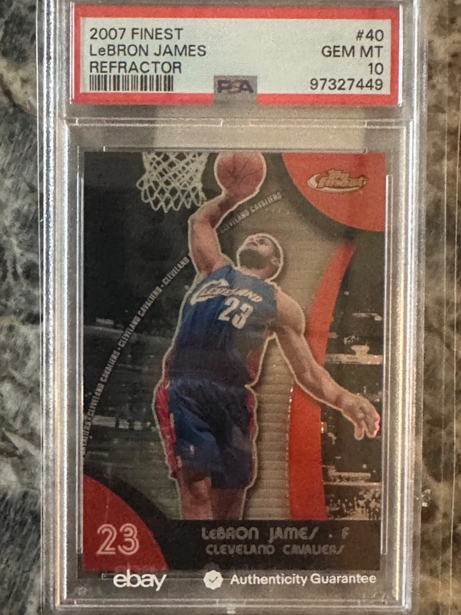 2007-08 Topps Finest - LeBron James #40 for sale | eBay