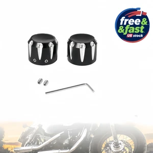 For Harley Davidson Touring Models 2008-2024 Front Axle Cover Kit Black or White - Picture 1 of 10