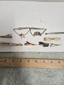 lotto di 9, fermacravatte vintage fermacravatte - Foto 1 di 8