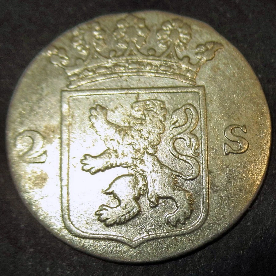 Certificado Autenticidad 1789 Colonial Holandés Nueva York Lomo Plata Centavo Hollandia Foto 1 de 4