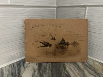 RARE Irish Fred Weatherly Swallow Flights Illustrated Antique Book  Approx 1887 - Image 1 of 4