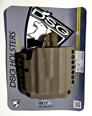 DSG OWB Holster for Glock 19/23/32 w/ XC1 | Tan | Kydex | Right-Handed | NEW! - Image 1 of 4