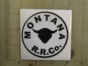 Adesivo Vintage Ferrovia Montana RR Co. - Foto 1 di 1