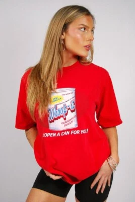 Camiseta Whoop-It (S) vintage y2k roja sin límites hombres mujeres pequeña sin límites Foto 1 de 4