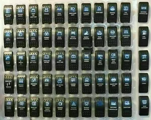 12V 20A Bar ARB Carling Rocker Toggle Switch Blue Car Boat Bunny Burners. AT - Picture 1 of 4