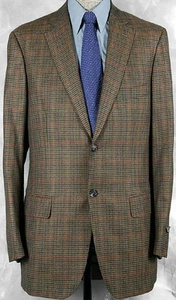 ®¿®¬_NWT_$285O GIANLUCA ISAIA HAND_MADE_SUPER_12O_MULTIPL_COLORS/WEAVE 45L 11685 - Picture 1 of 4